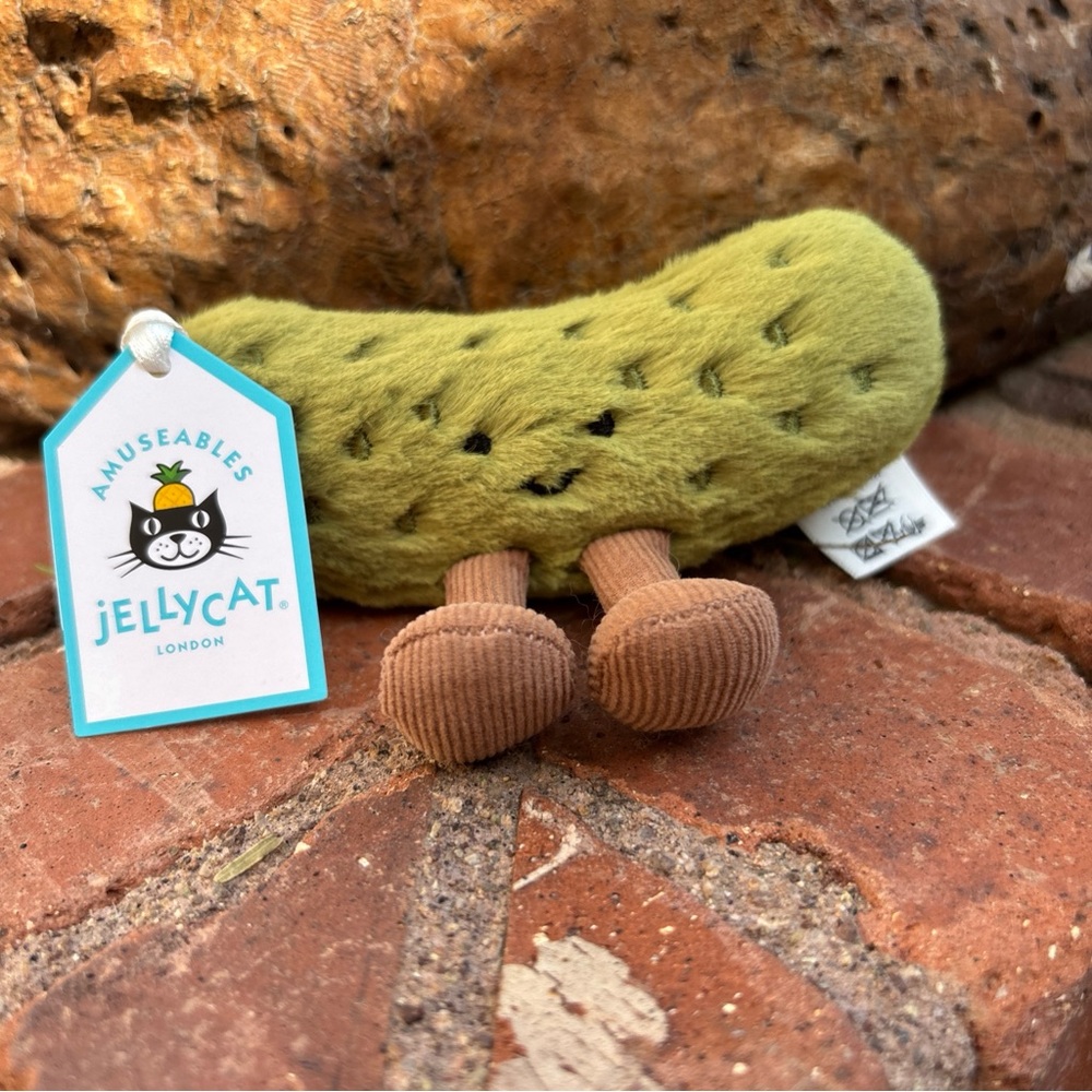 Jellycat Amuseables PICKLE Bag Charm Authentic in-hand US Seller